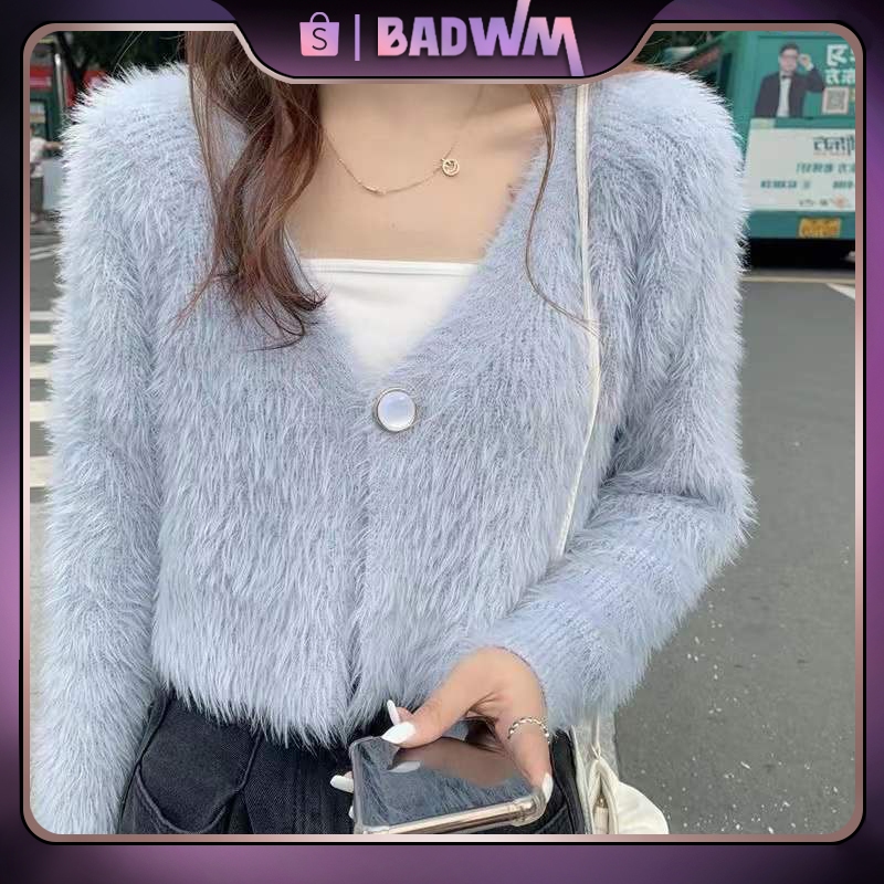 COD#CARDIGAN BULU KOREA IMPORT/ KNIT CARDIGAN OVERSIZED/CARDINGAN CROP/ SWEATER IMPORT