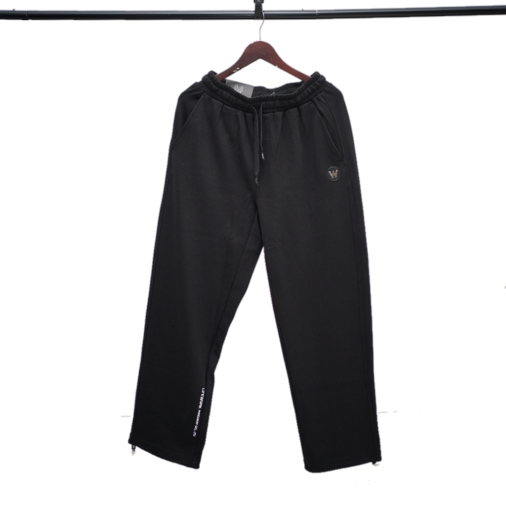 LIFEWORK Black W Metal Logo Jogger Pants Authentic / Celana Jogger Branded LifeWork LW Original