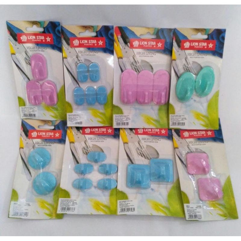 Lion Star Hook Hanger Plastik All Varian - Gantungan Dinding Cantolan Baju Berkualitas - WNN Shop Mu