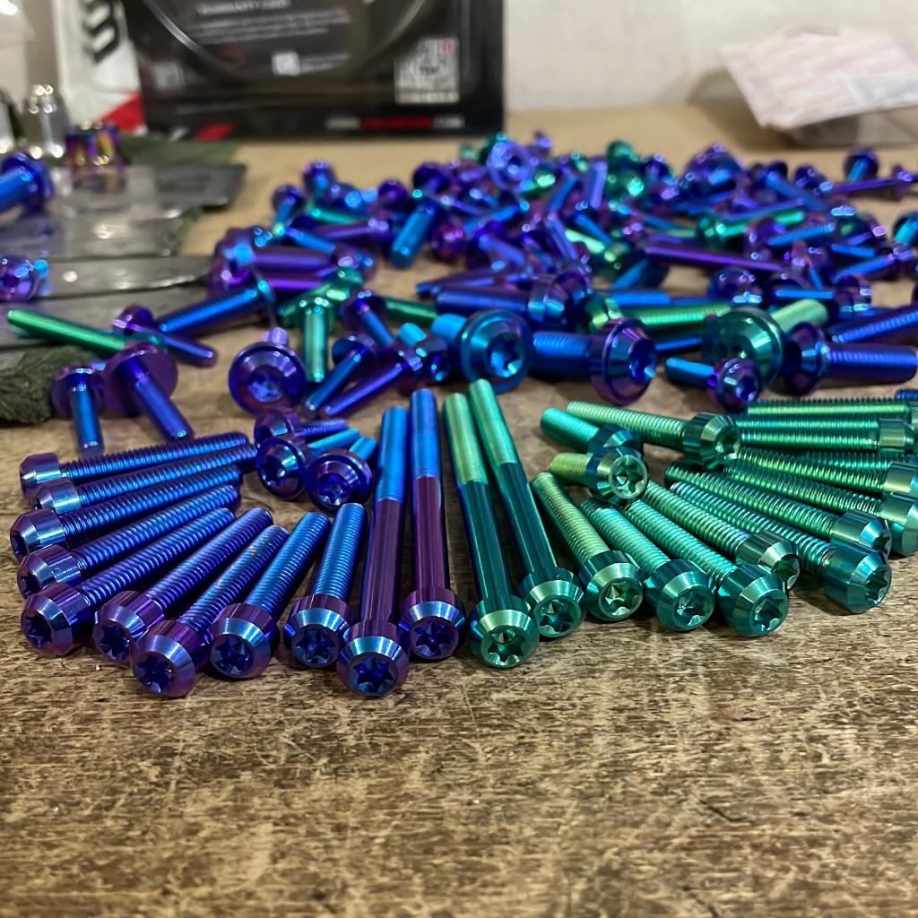 set baut cvt titanium honda beat scoopy genio allseries original probolt titanium cvt scoopy