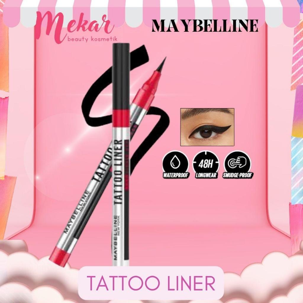 MAYBELLINE Tattoo Liner 48H Eyeliner spidol Waterproof | Eyeliner Spidol | Eyeliner Waterproof | Eye