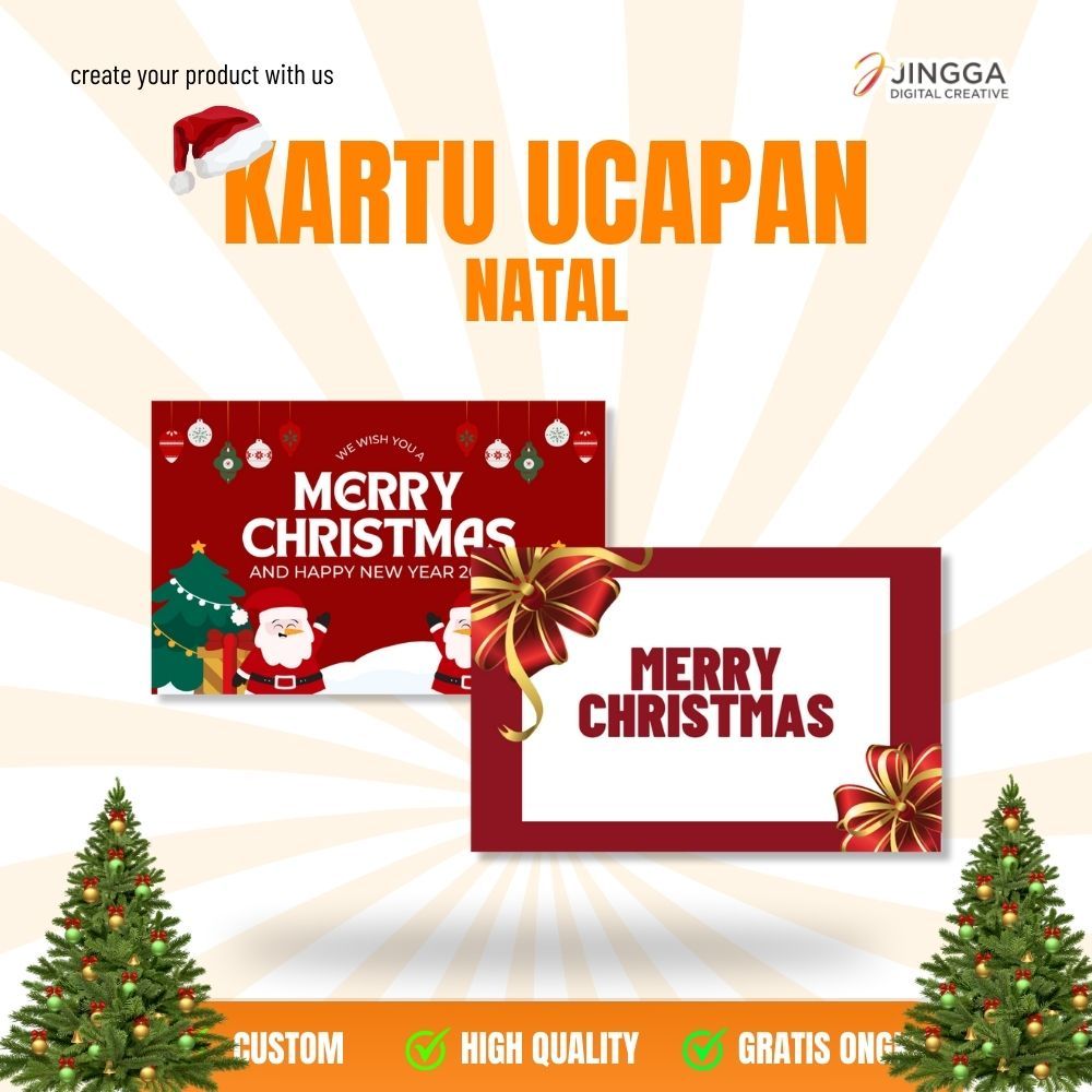 

[ISI 25 PCS] Kartu Ucapan Natal | Kartu Natal | Ucapan Natal | Kartu Ucapan Christmas 5.5 x 8.5 CM