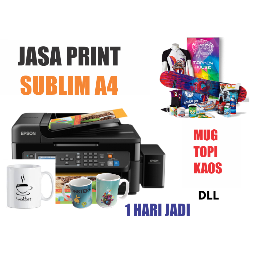 

jasa print sublim ukuran A4 harga murah