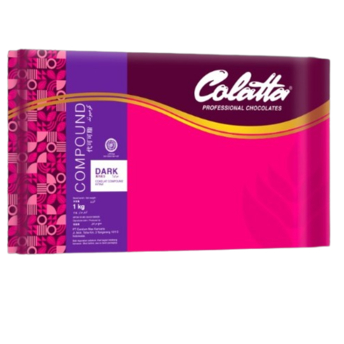 

Colatta Dark Compound 1 KG / coklat blok colata hitam 1kg