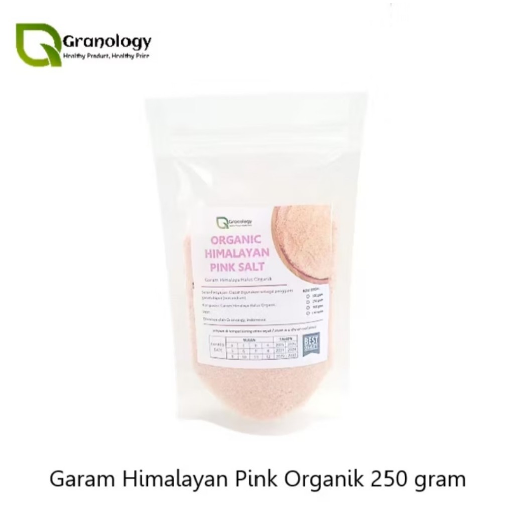 

Organic Pink Himalayan Salt / Garam Himalaya Halus (250 gram) by Granology