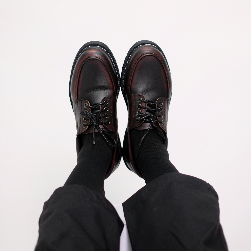 Promo Azcost - Sepatu Boots Pria Zapato Burgundy