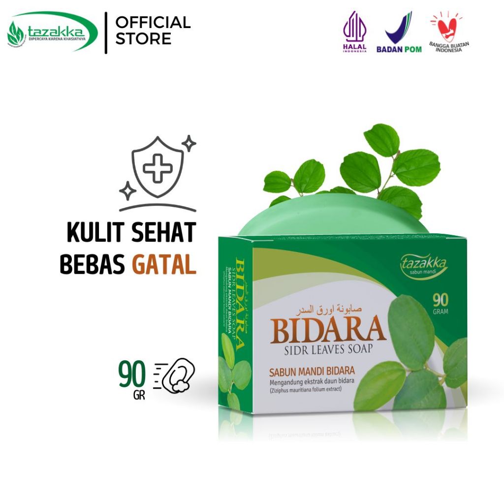 Sabun Batang Bidara Original Tazakka sudah BPOM dan tersertifikasi HALAL MUI