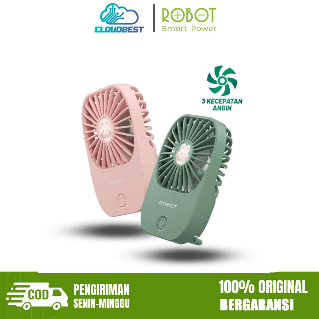 Robot Kipas Angin Mini Fan Kipas Mini Portable