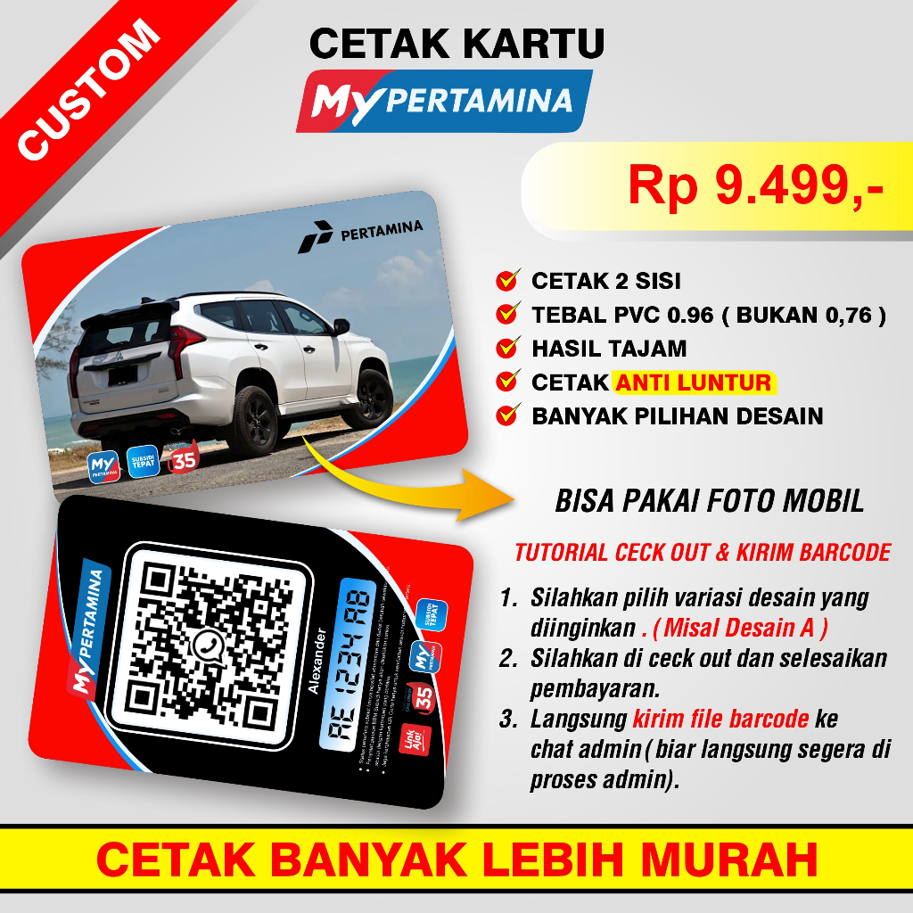 

CETAK MY PERTAMINA/NPWP/BPJS/ID CARD/KTA/KTM/DLL