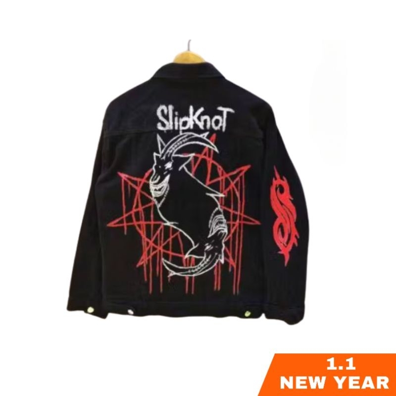 SLIPKNOT JAKET DENIM LUKIS FOSARTE
