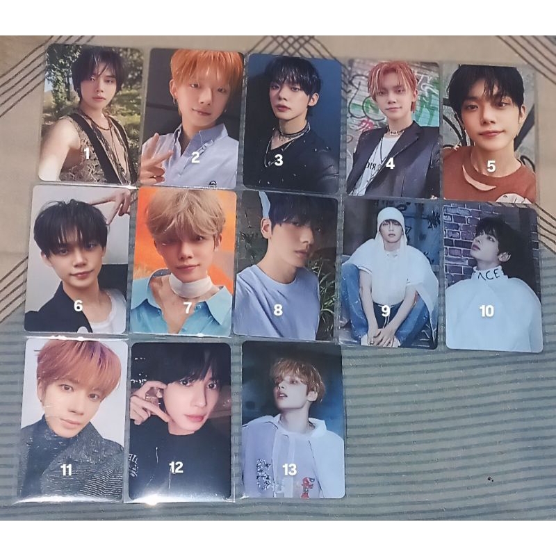 [ ready ] txt soobin yeonjun taehyun hueningkai official photocards | freefall temptation m3 tomorro