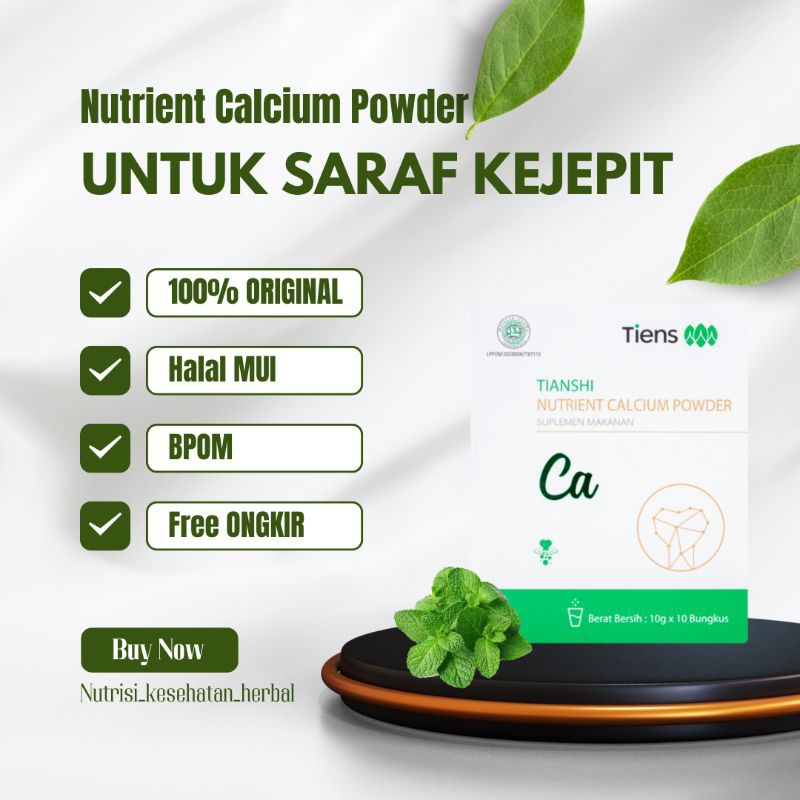 OBAT HERBAL CINA FITOFARMAKA SARAF KEJEPIT - NUTRIENT CALCIUM POWDER - MEMBANTU MENGATASI SARAF KEJE