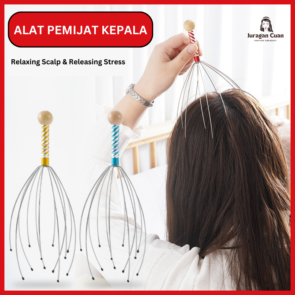 ALAT PEMIJAT KEPALA TERAPI KEPALA BOKOMA MANUAL MENURUNKAN STRES DAN MEMBUAT RELAKS