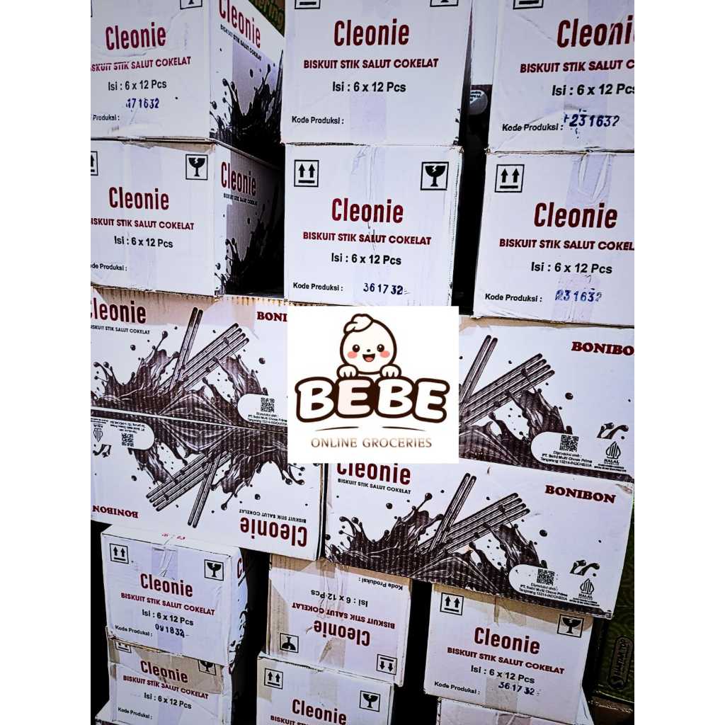 

CLEONIE BONIBON 1 KARTON ISI 6 PAX ( 1 PAX ISI 12 PCS X 18GR) / CLEONIE BONIBON BISKUIT STIK COKELAT