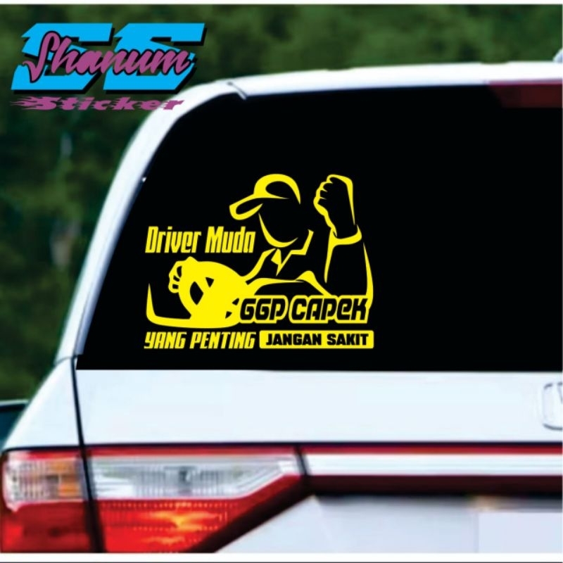 STIKER CUTTING MOBIL DRIVER MUDA