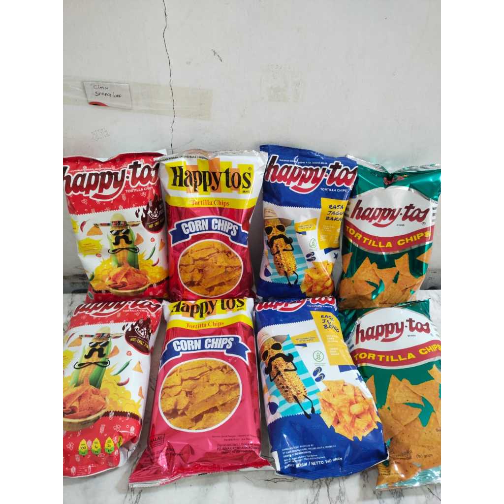 

Happytos tortila merah/happytos ukuran 140gr / happy tos tortilla chips