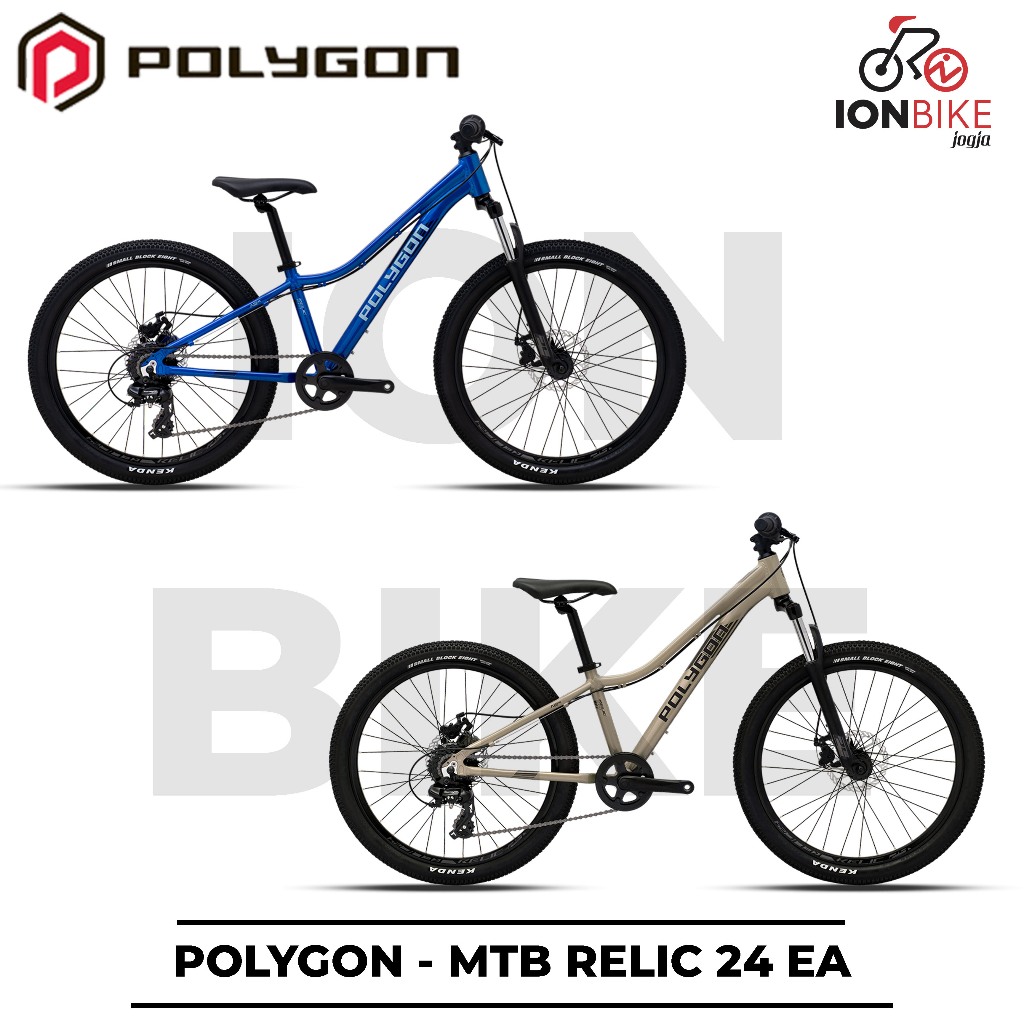 Sepeda MTB 24 Inch Polygon Relic Frame Alloy Ringan Gunung Mountain Bike Murah Anak Dewasa Sekolah S