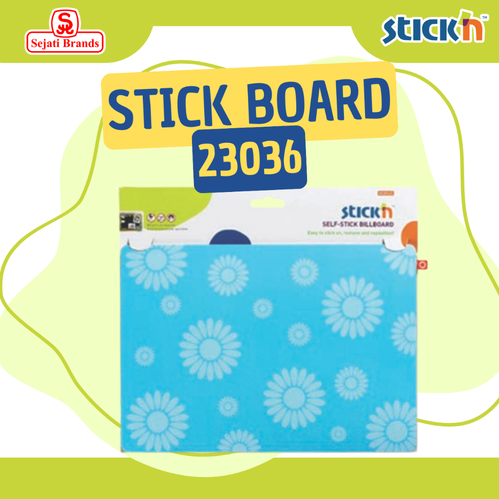 

Papan Tempel Memo/ Papan Pengumuman/ Sticky Note Board Kode 23036 Ukuran (21x29,7cm) Frostly Flowe