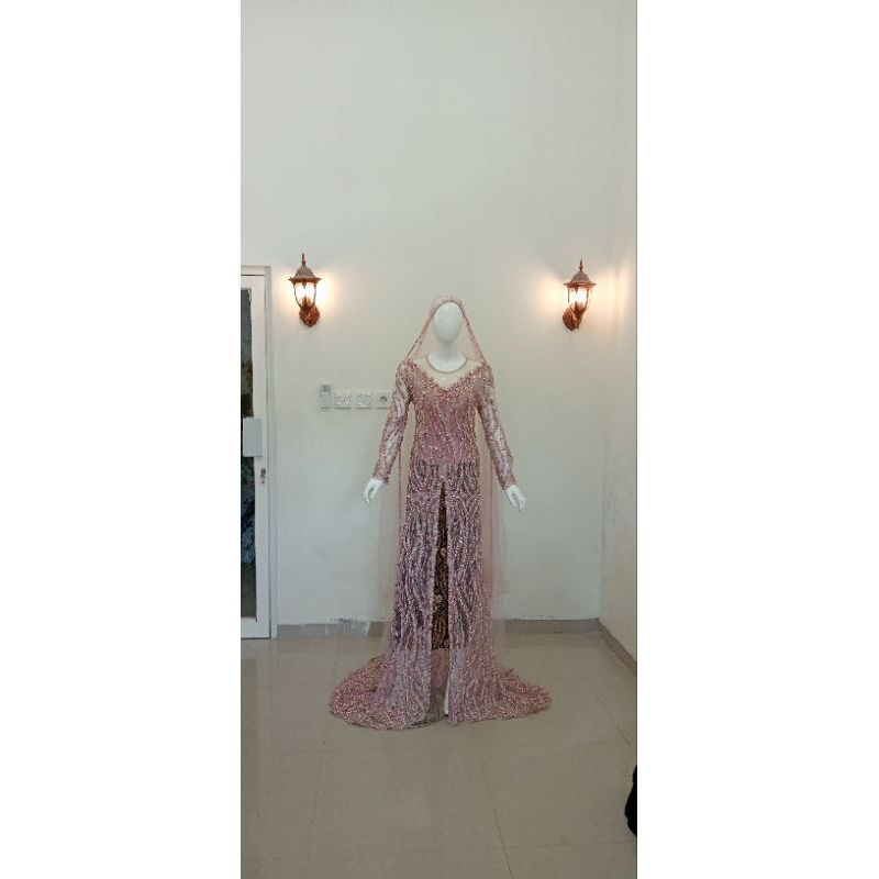 kebaya dusty pink