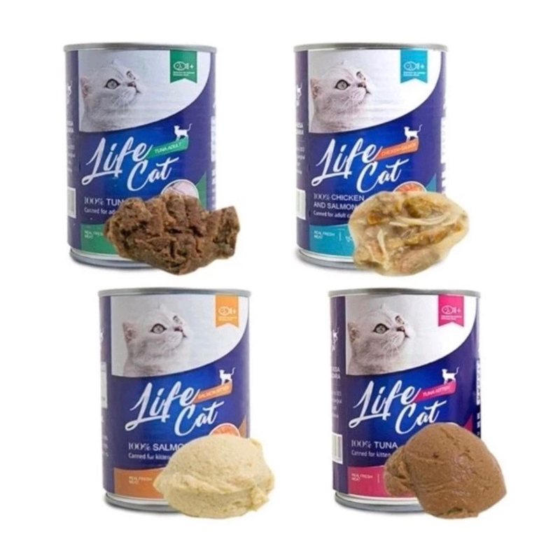 Life Cat kaleng 400gr Life Cat wet food Life Cat makanan basah kucing Makanan Kucing