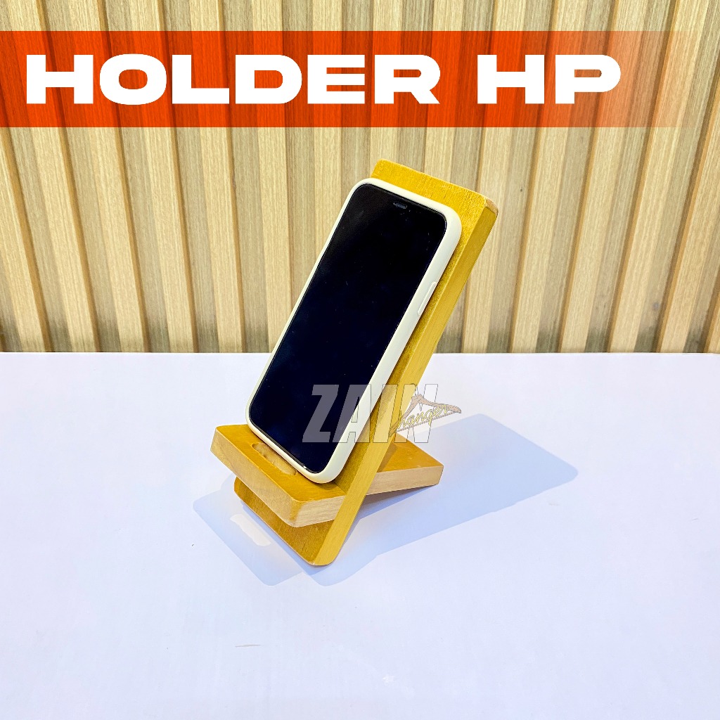 HOLDER HP KAYU - STAND HOLDER HP