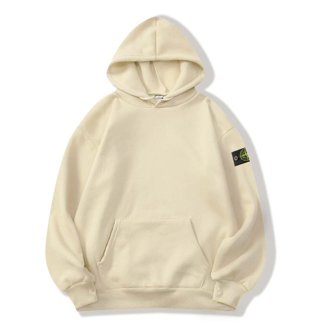 Hoodie Casual Pria Wanita Keren Stone Island Emblem Original / Jacket Lengan Panjang Import Brand Lo