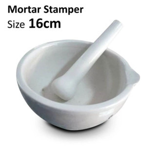 Alat Penumbuk Obat ONEMED / Mortar Ukuran Diameter 16 cm