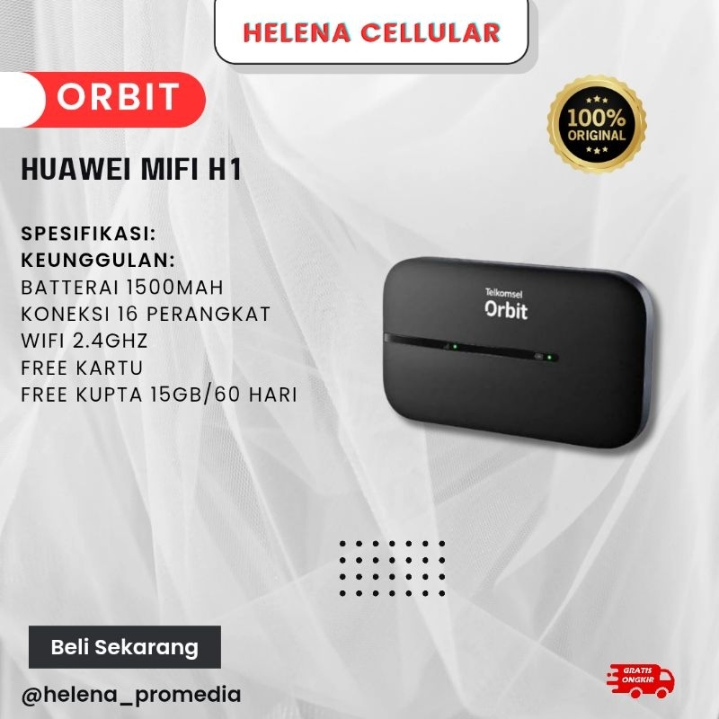 Modem Telkomsel Orbit Huawei MiFi H1
