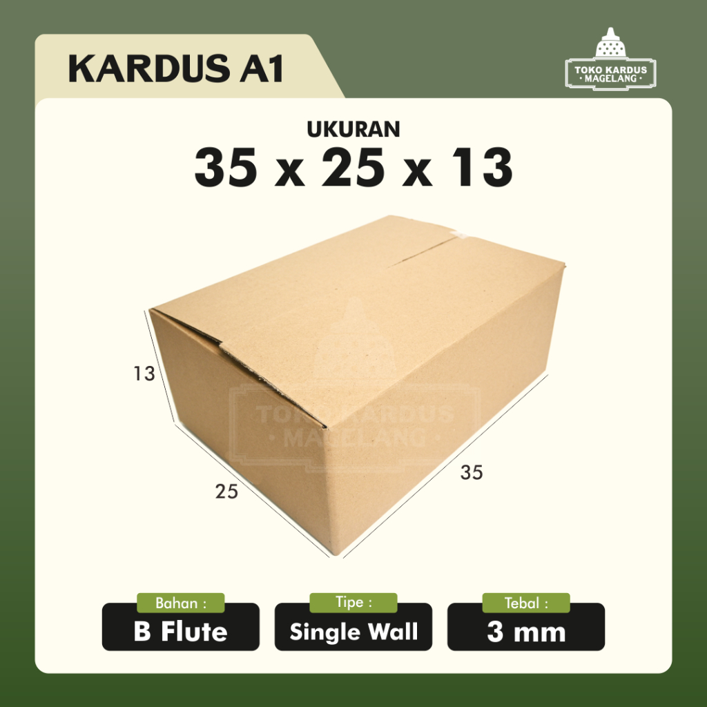 

Kardus packing box ukuran 35 x 25 x 13 kardus packing