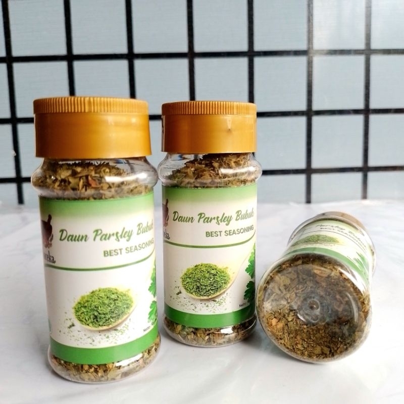 

Daun Bubuk Kering Parsley Botol Horeca 22gr ( Botol ) [ Original ]