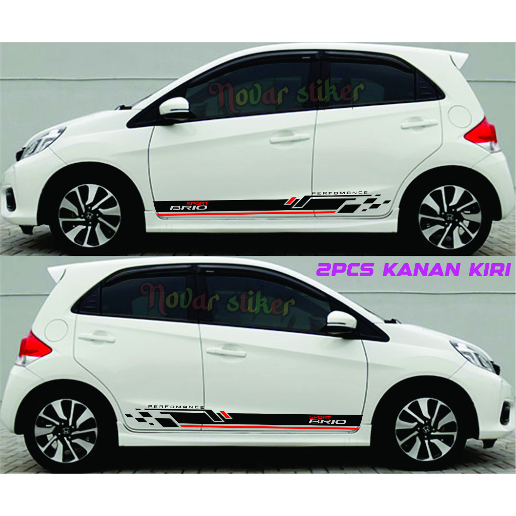 stiker cutting mobil brio stiker list brio sport sticker aksesoris honda brio