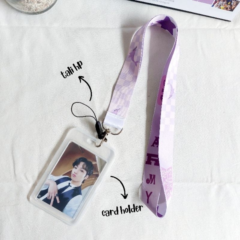 BTS Tali Lanyard ID Card KPOP Design Aesthetic