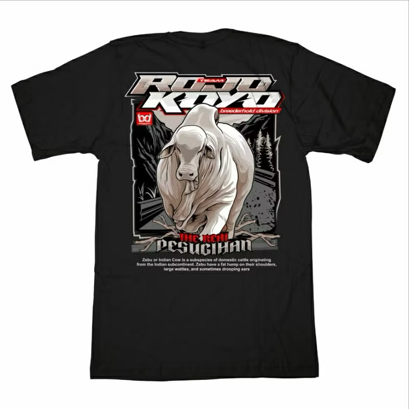 TSHIRT/KAOS PETERNAK SAPI ROJO KOYO