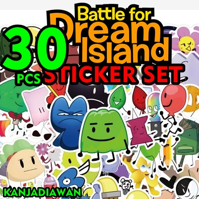 

Battle For Dream Island Stiker Set 30 PC Battle For Dream Island Sticker Pack