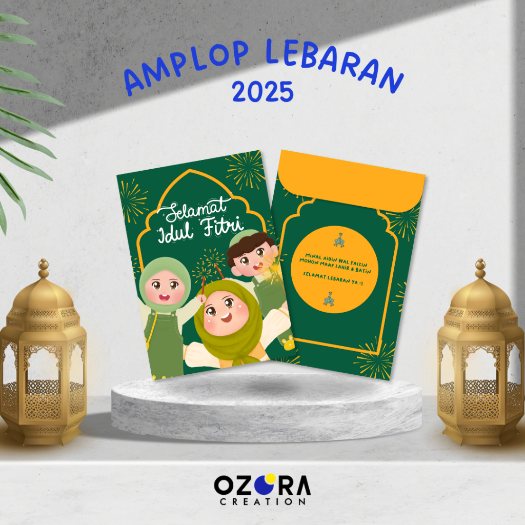 

Amplop Lebaran Kecil 2025 | Amplop THR 2025 | Ukuran 7 cm x 10 cm | Isi 6 pcs | OZ05