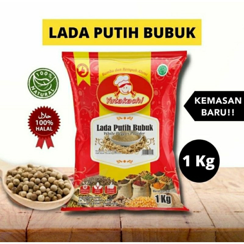 

Lada Putih Bubuk Yutakachi (1 kg)