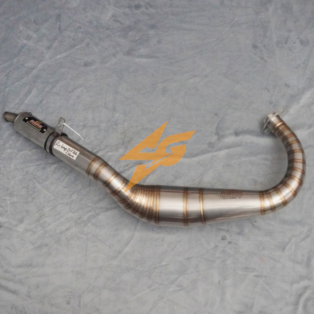 AHAU One Knalpot RX King Telo Cobra Stainless