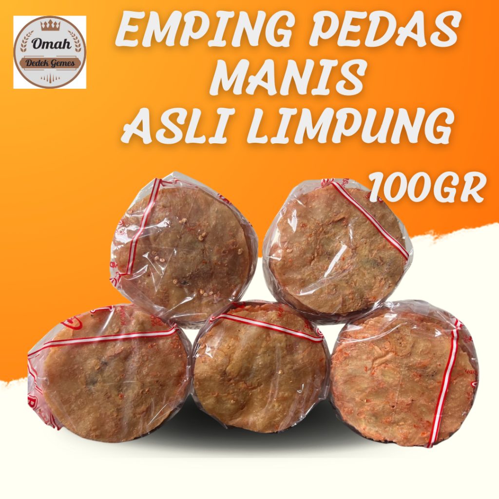 

EMPING BELINJO PEDAS MANIS MENTAH LEBAR JUMBO 100GR EXPORT QUALITY ASLI PRODUKSI LIMPUNG