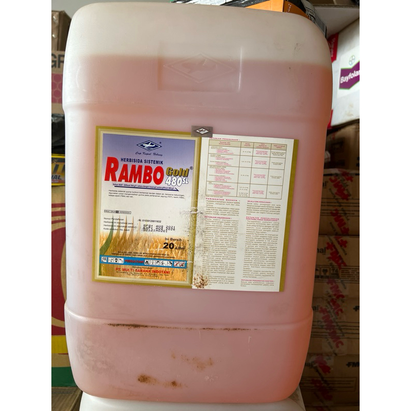 Herbisida Sistemik RAMBO GOLD 480SL 20LT Racun Rumput