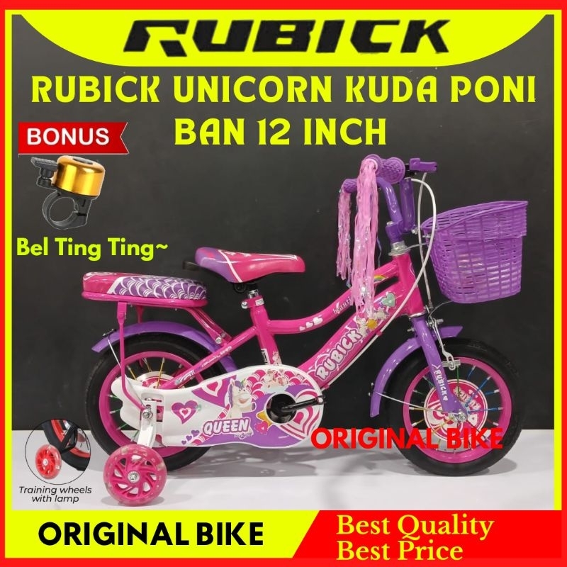Sepeda Anak 12 16 18 Inch RUBICK QUEEN by Geniobike Terbaru