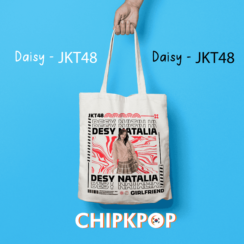 [PAKET SET DAISY] [JKT48] I TOTEBAG OSHI DAISY JKT 48 FANMADE BISA COD I TOTEBAG JKT 48 OSHI DAISY I