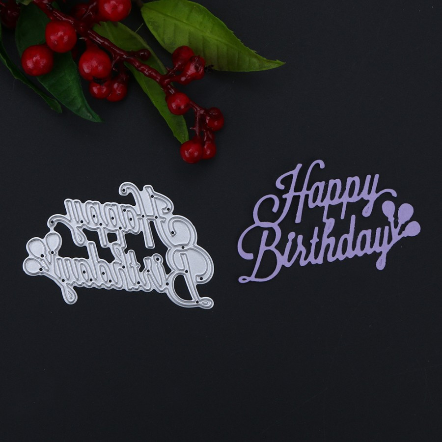 

Cutting Dies Happy Birthday Card Patern