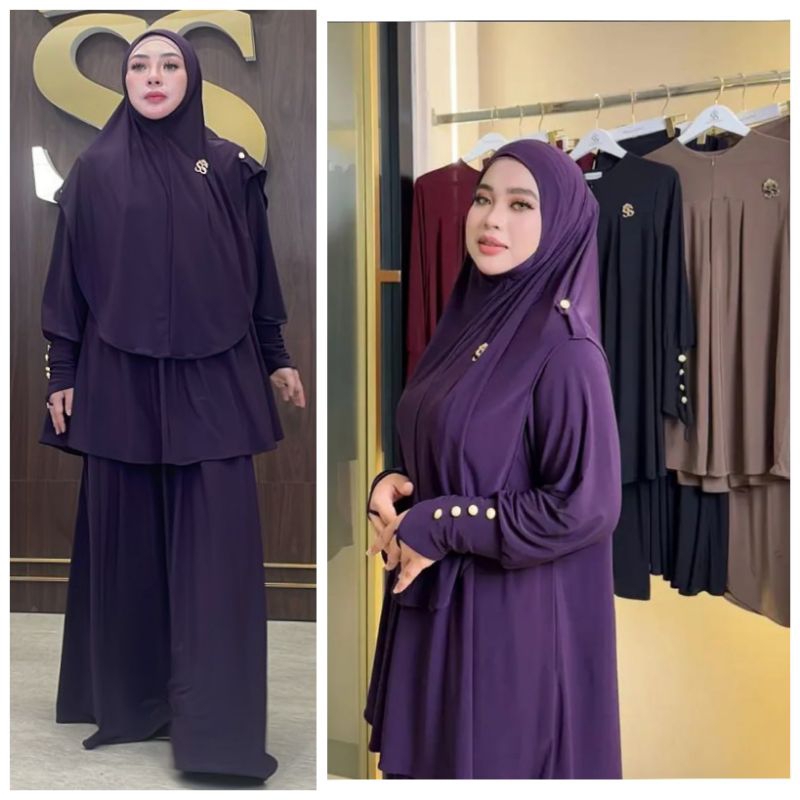 SHELLASAUKIA OFFICIAL OWNER SHELLASAUKIASHOP ORIGINAL SET ROK PRISKET SHELLASAUKIA TERBARU DIJAMIN O