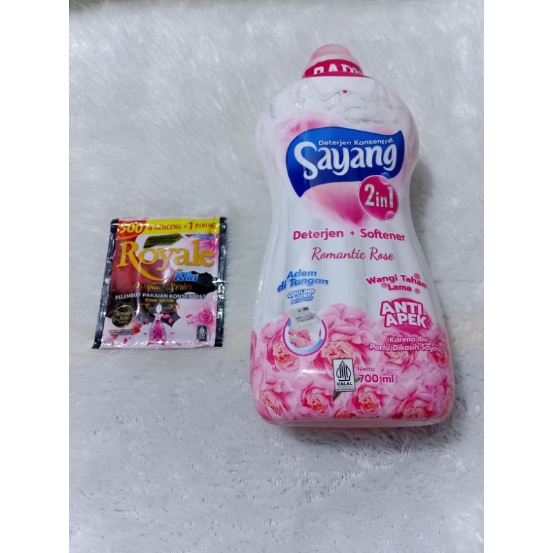 Sayang Liquid Detergen + Softener Cair 2in1 botol 700ml