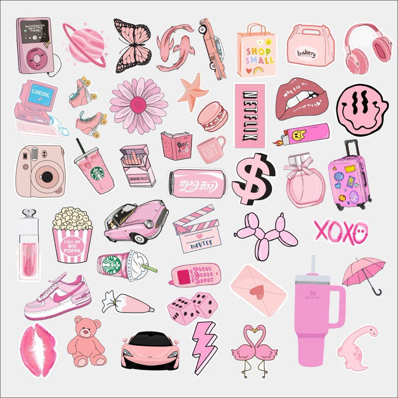 

Stiker Aesthetic Waterproof(bisa custom design)