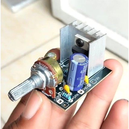 Kit TDA 2003 Tda2003 mini amplifier 12 volt mono plus potensio ampli