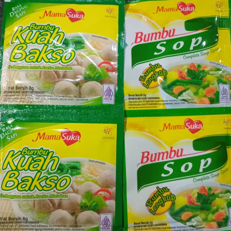 

Mamasuka Bumbu Kuah Bakso Sop 8 5 gram