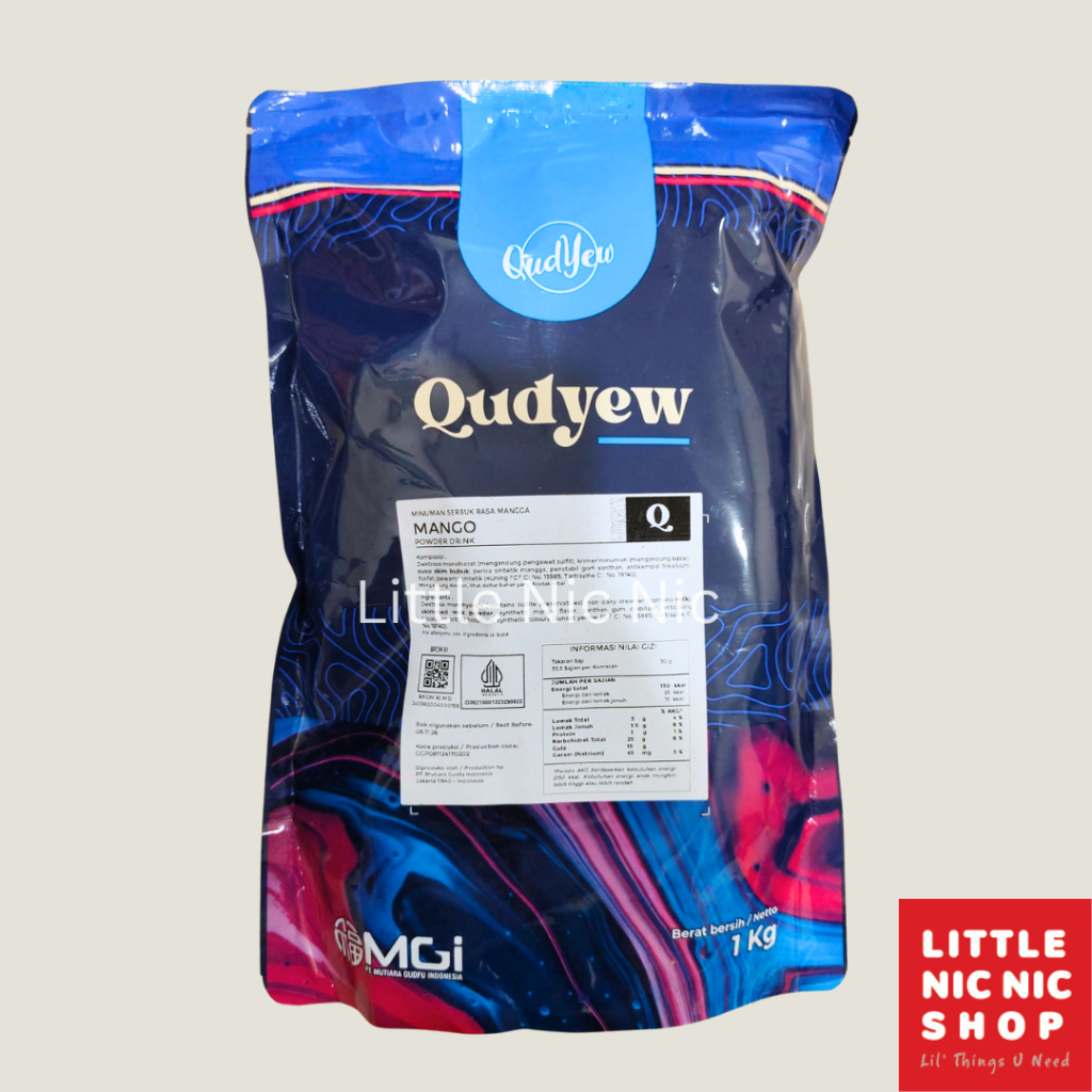 

Qudyew Mango powder 1 kg Bubuk Minuman rasa mangga