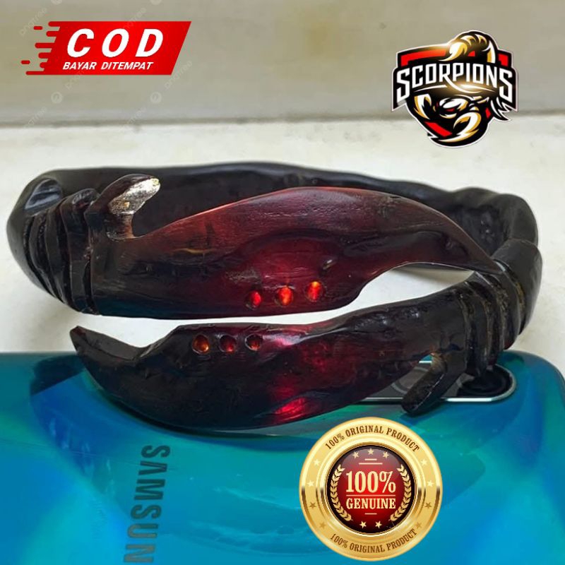 GELANG AKAR BAHAR MERAH CRITAL ASLI UKIR KUJANG KEMBAR SUPER NATURAL ORIGINAL 100%