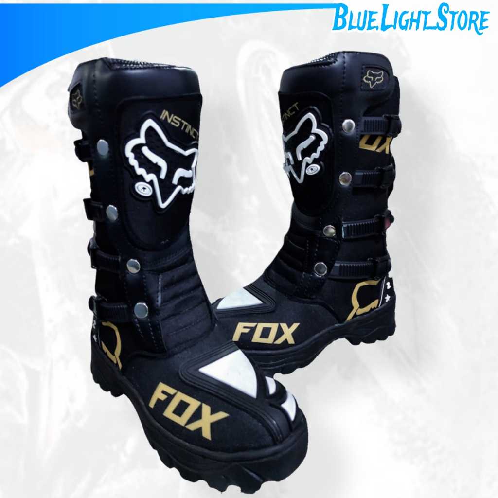 Sepatu Trail Boots Motocross Black